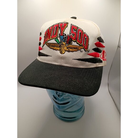 Vintage Indy 500 Snapback Hat Cap Embroidered Logo 7 Indianapolis Motor Speedway - Picture 1 of 11